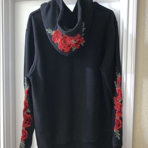 red rose hoodie
